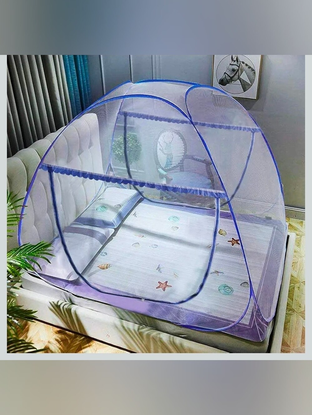 Portable Pop Up Mosquito Net, Large Folding Netting Bed Tent